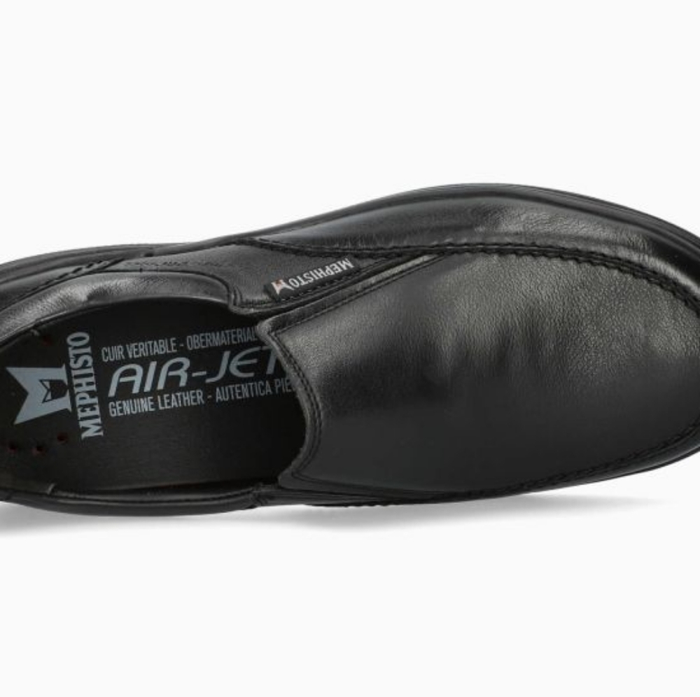 Mephisto Man's Leather Shoes Size 10 colour Black